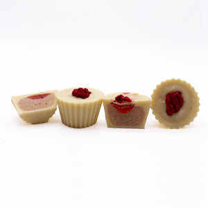 Lovers Vanilla Bean White Chocolate Raspberry Cups